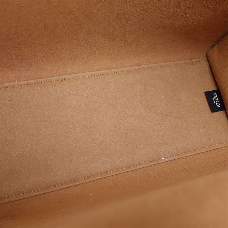 Fendi Sunshine Brown Monogram Canvas Tote