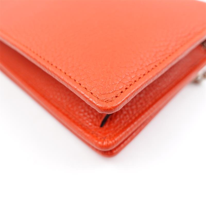 【DEAL】Pre-owned Gucci Soho WOC Orange Calfskin Crossbody Bag