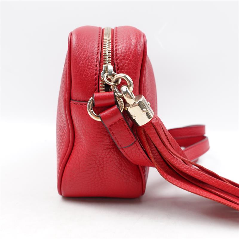 【DEAL】Pre-owned Gucci Soho Disco Red Calfskin Cross Body Bag