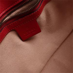 Gucci GG Marmont Red Calfskin Shoulder Bag - HZ