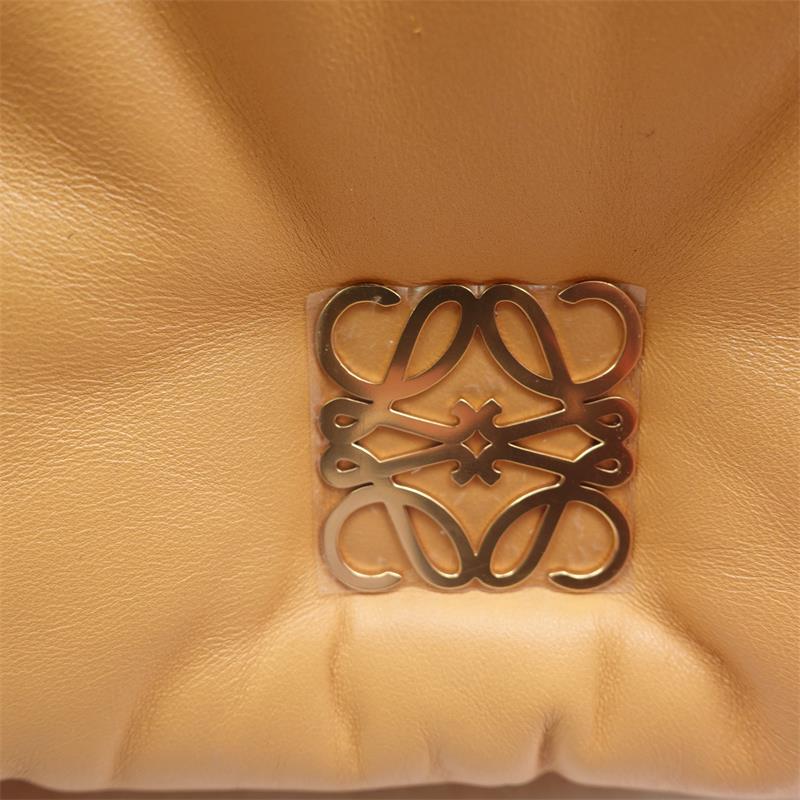 Loewe Goya Soft Kahki Leather Shoulder Bag