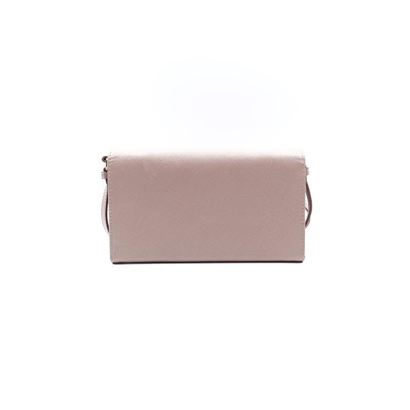 Pre-owned Prada Pink Saffiano Leather Shoulder Bag