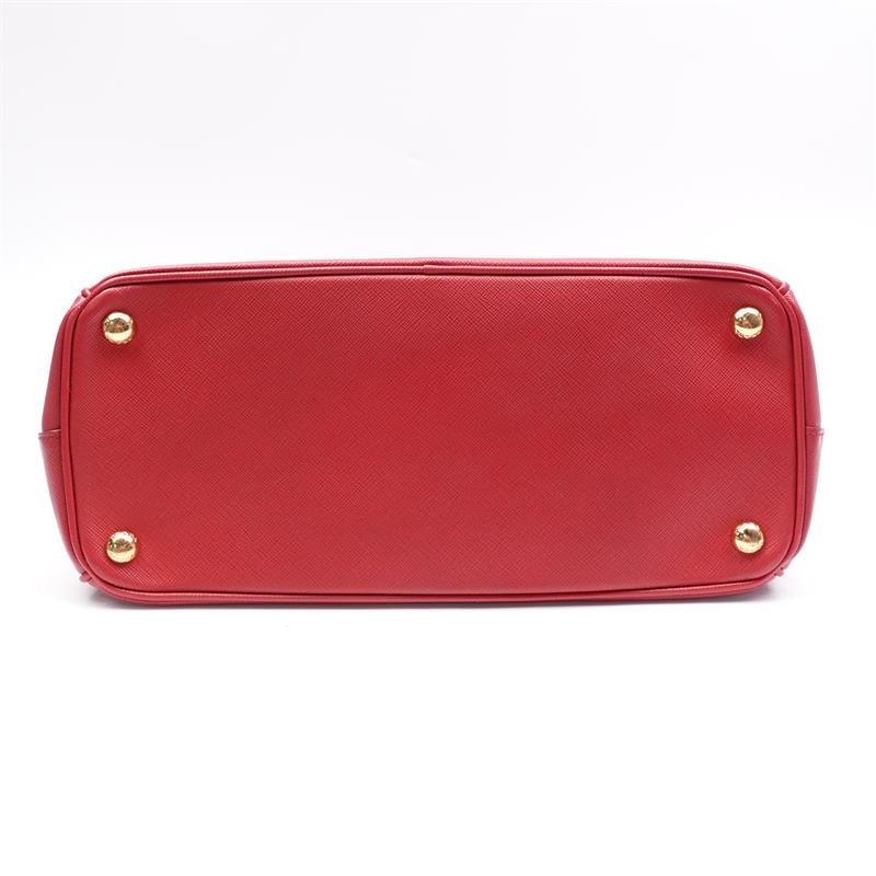 【DEAL】Pre-owned Prada Galleria Red Saffiano Shoulder Bag
