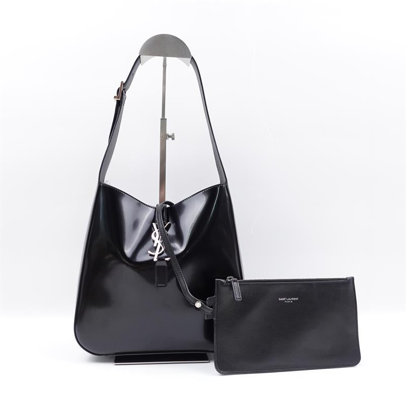 Pre-owned Saint Laurent Le 57 Black Calfskin Shoulder Bag