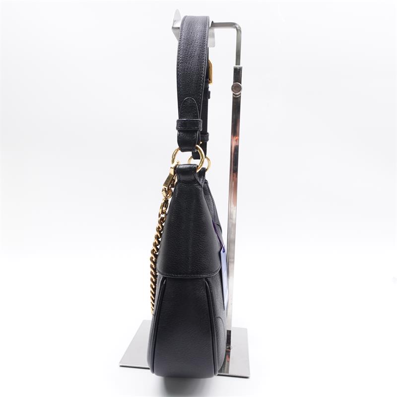Pre-owned Gucci Aphrodite Black Calfskin Shoulder Bag