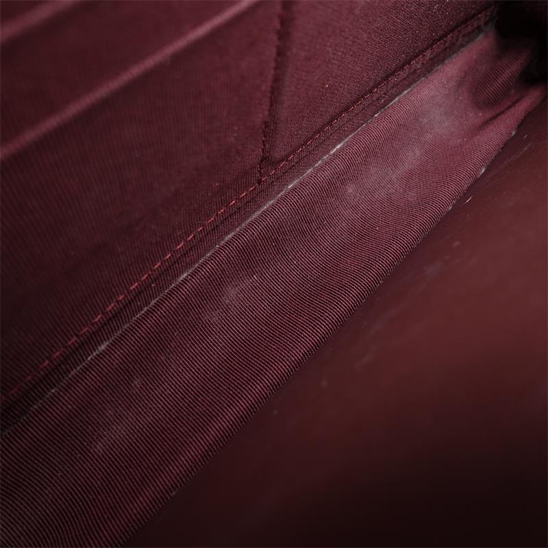 Pre-owned Chanel WOC Black & Gold Lambskin Shoulder Bag-HZ