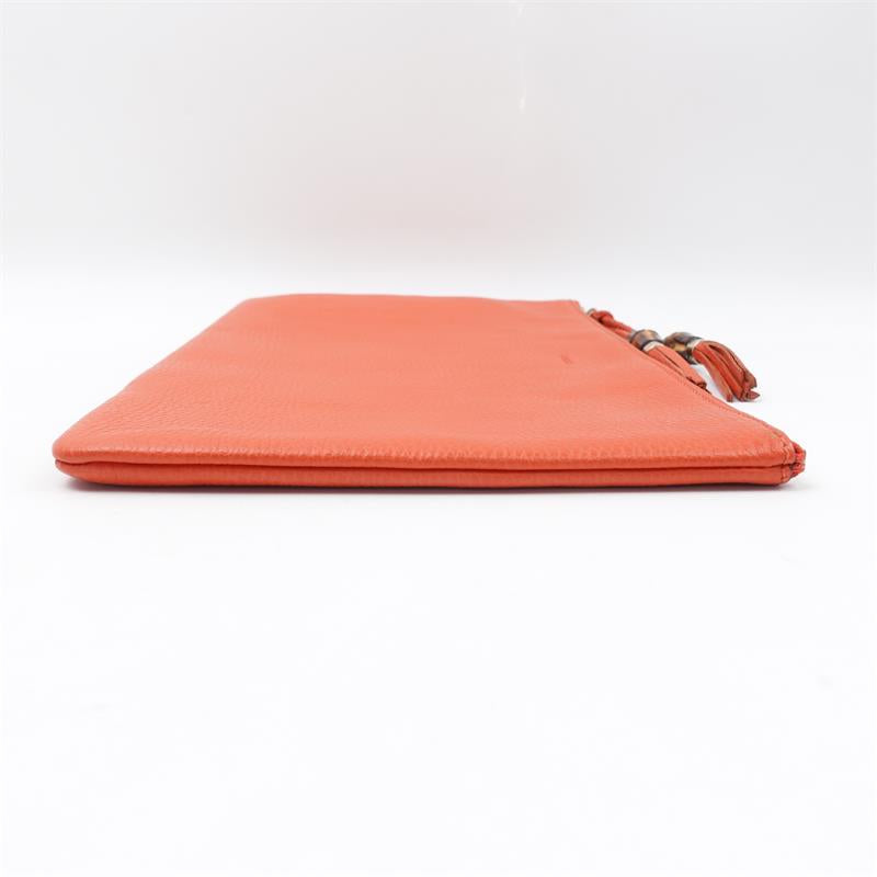 【DEAL】Pre-owned Gucci Orange Calfskin Clutch