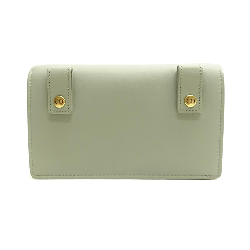Pre-owned Dior Saddle Blue & Grey Calfskin Beltbag-HZ