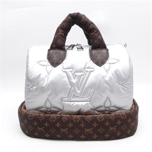【DEAL】Pre-owned Louis Vuitton Puffer Shoulder Bags Silver Speedy Shoulder Bag-TS