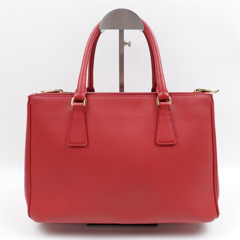 【DEAL】Pre-owned Prada Galleria Red Saffiano Shoulder Bag