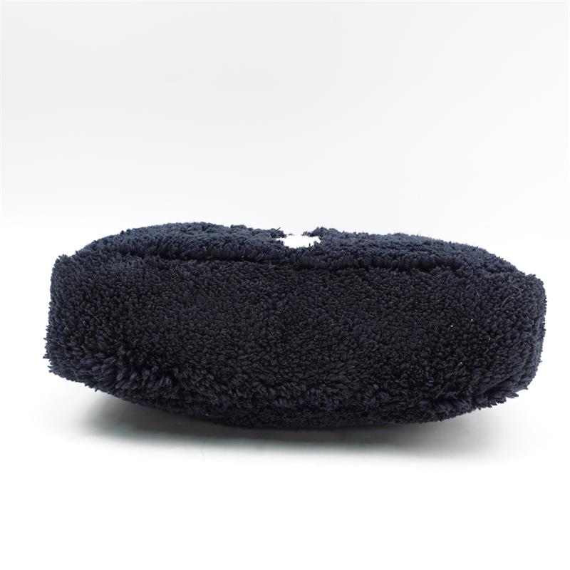 Pre-owned Prada Black Fuzzy Hobo Bag