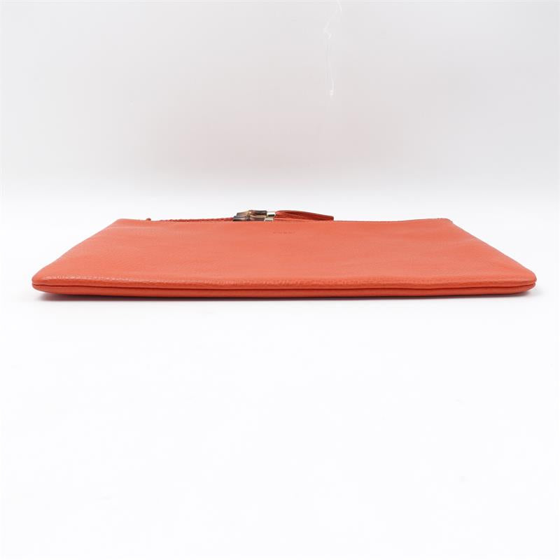【DEAL】Pre-owned Gucci Orange Calfskin Clutch