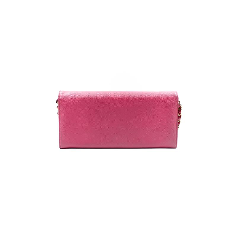 Pre-owned Prada Pink Calfskin Shoulder Bag