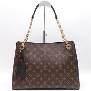 LOUIS VUITTON Surene MM Monogram Canvas Shoulder Bag Black