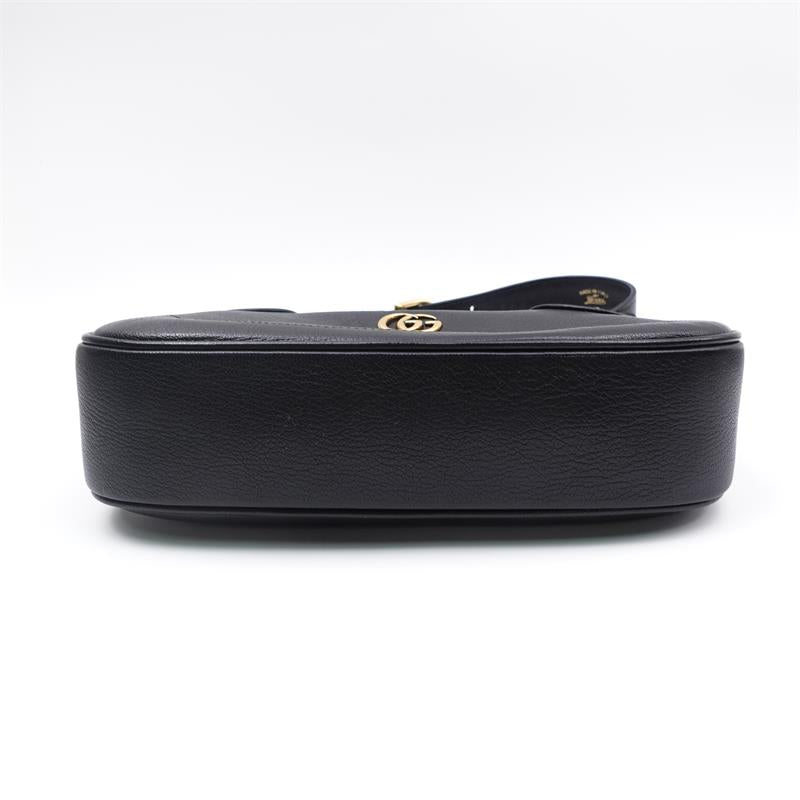Pre-owned Gucci Aphrodite Black Calfskin Shoulder Bag