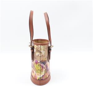 Pre-owned Louis Vuitton Canvas Shoulder Bags Yellow Flower Print Gold Coated Bucket Shoulder Bag W/P-HZTT