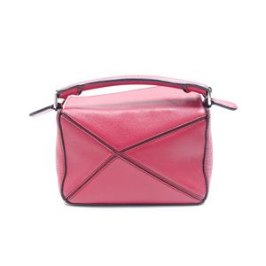 Loewe Puzzle Mini Mauve Calfskin Leather Crossbody Bag TS