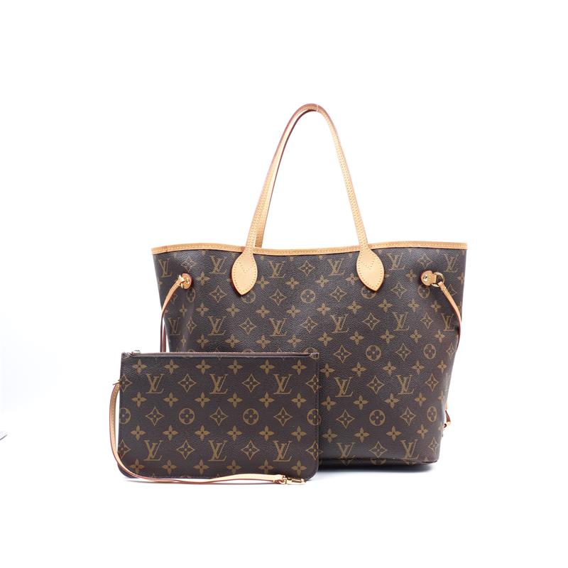 Louis Vuitton Neverfull Monogram Coated Canvas Tote Bag