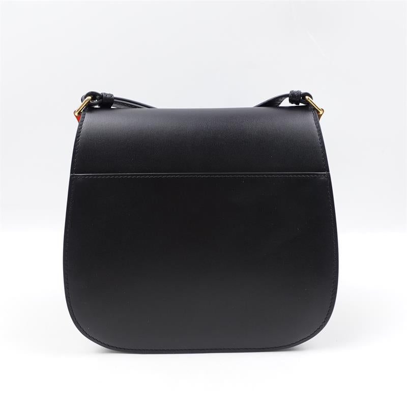 Pre-owned Dior Bobby Black Calfskin Shoulder Bag