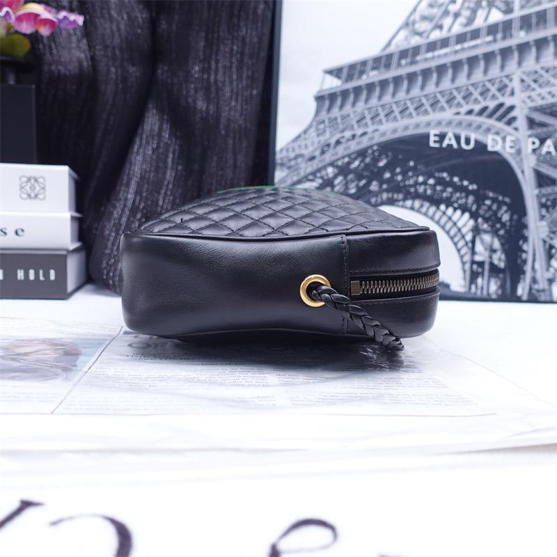 Pre-owned Gucci Black Ophidia Calfskin Shoulder Bag