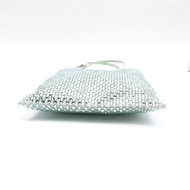 Prada Green Embellished Stain Handbag-TS