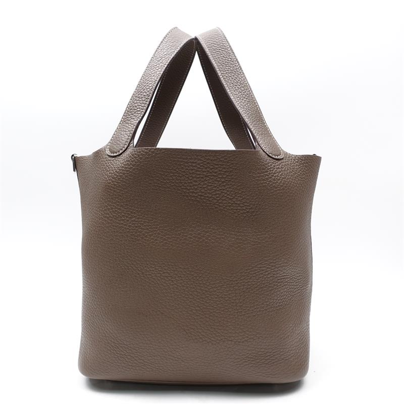 Pre-owned Hermes Grey Picotion 22 Calfskin Tote Bag-HZ