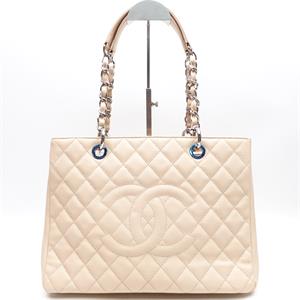 Pre-owned Chanel GST Beige Caviar Tote - HZ