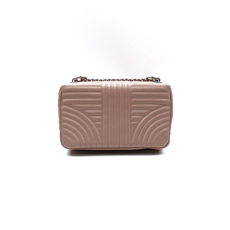 Pre-owned Prada Pink Diagramme Calfskin Shoulder Bag