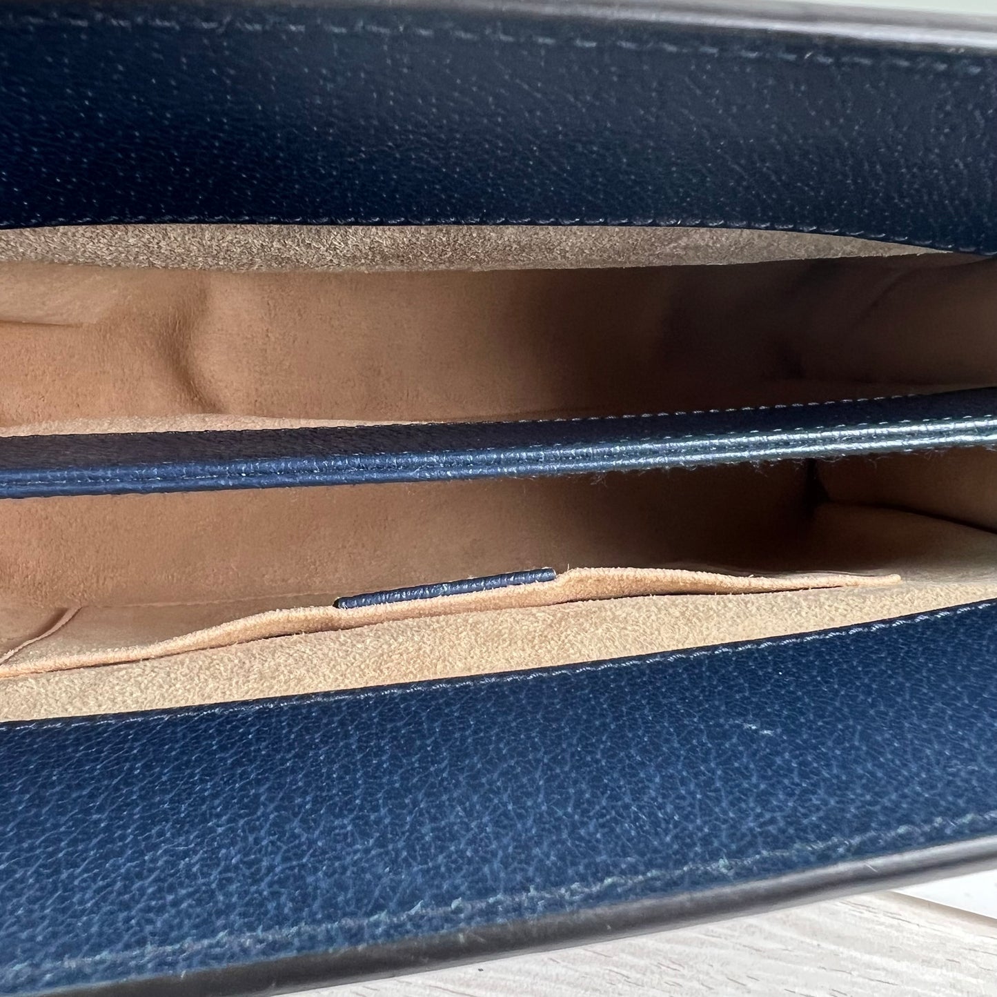 【Company Deal】Pre-owned Gucci Blue Ophidia Calfskin Crossbody Bag-HZ