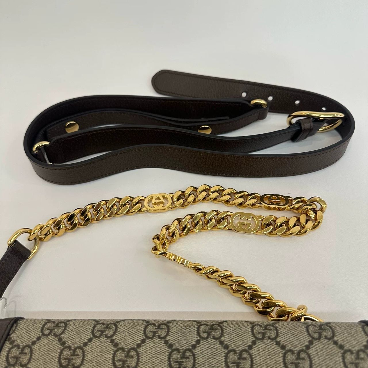 Gucci Blondie GG Canvas Shoulder Bag