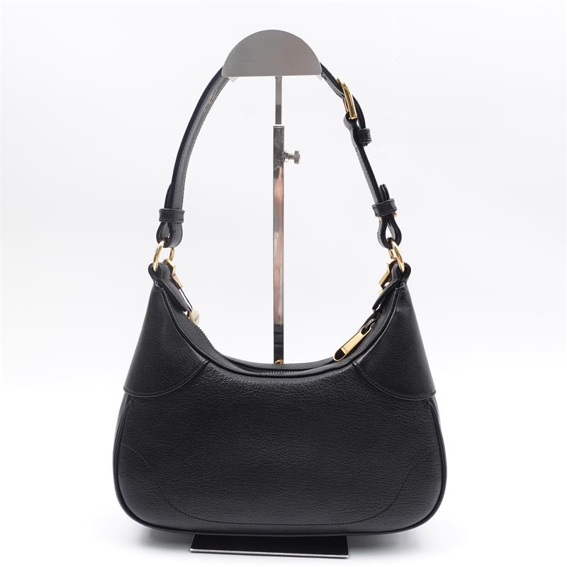 Pre-owned Gucci Aphrodite Black Calfskin Shoulder Bag