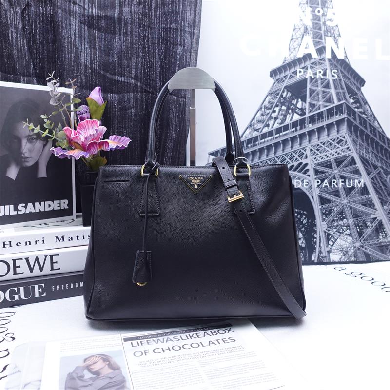 Prada Galleria Black Calfskin Handbag