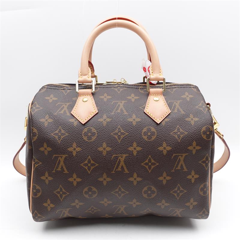 【Deal】Louis Vuitton Speedy 25 Monogram Coated Canvas Handbag -TS