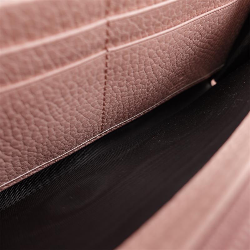 Pre-owned Prada Pink  Calfskin Long Wallet