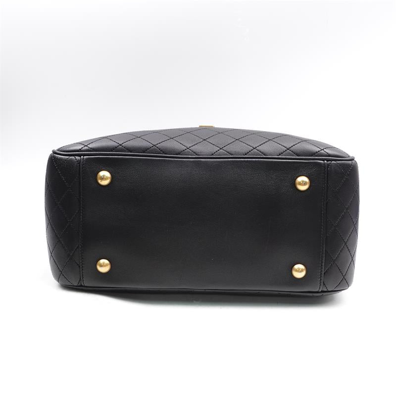 Pre-owned Saint Laurent Black Lambskin Shoulder Bag