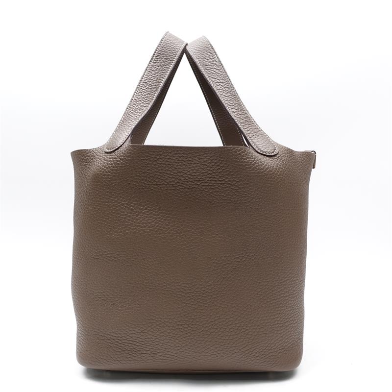 Pre-owned Hermes Grey Picotion 22 Calfskin Tote Bag-HZ