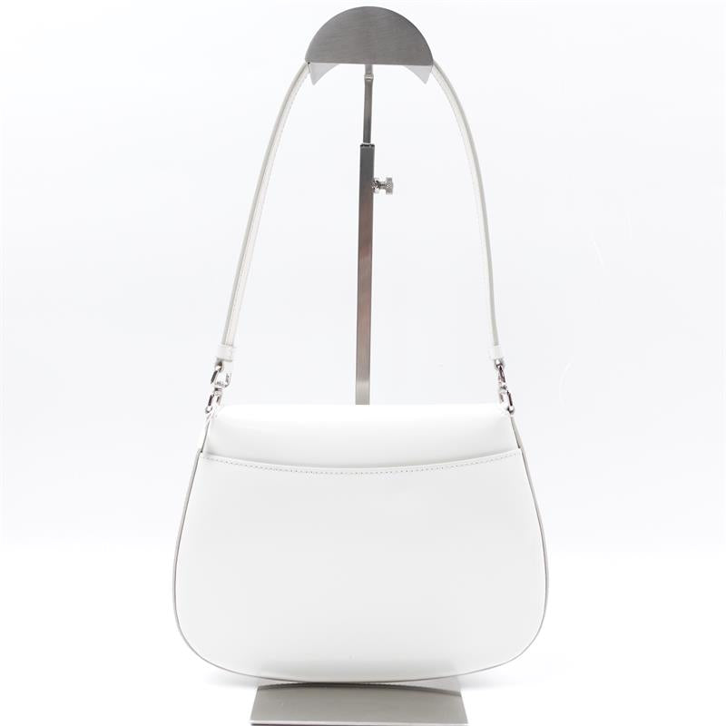Pre-owned Prada Cleo White Calfskin Shoulder Bag