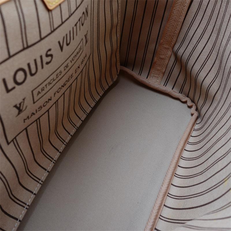 Louis Vuitton Neverfull Monogram Coated Canvas Tote Bag
