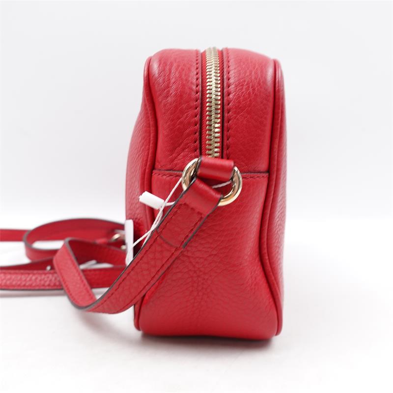 【DEAL】Pre-owned Gucci Soho Disco Red Calfskin Cross Body Bag