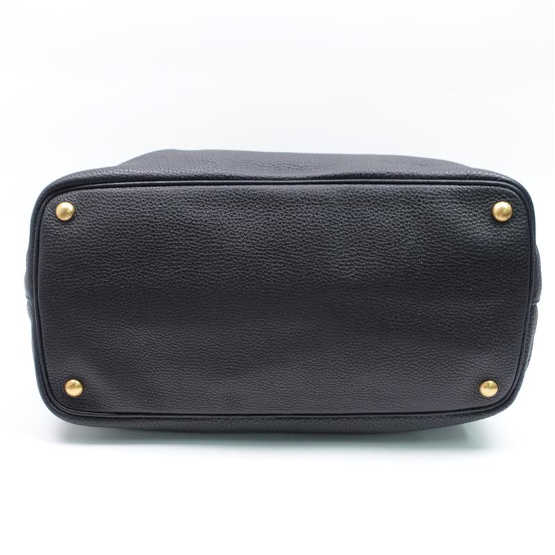 Pre-owned Prada Black Calfskin Shoulder Bag
