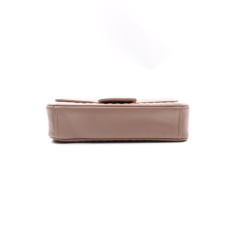 Pre-owned Prada Pink Diagramme Calfskin Shoulder Bag