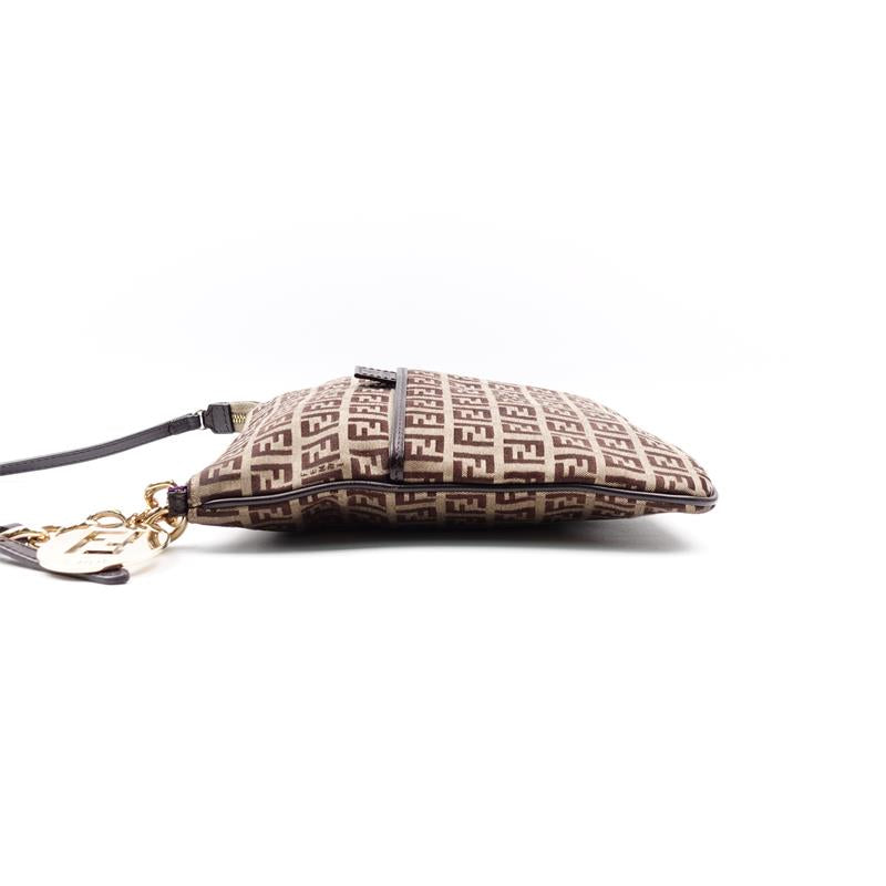 Pre-owned Fendi Brown Canvas Shoulder Bag