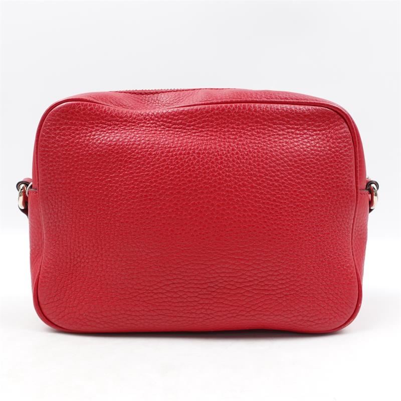 【DEAL】Pre-owned Gucci Soho Disco Red Calfskin Cross Body Bag