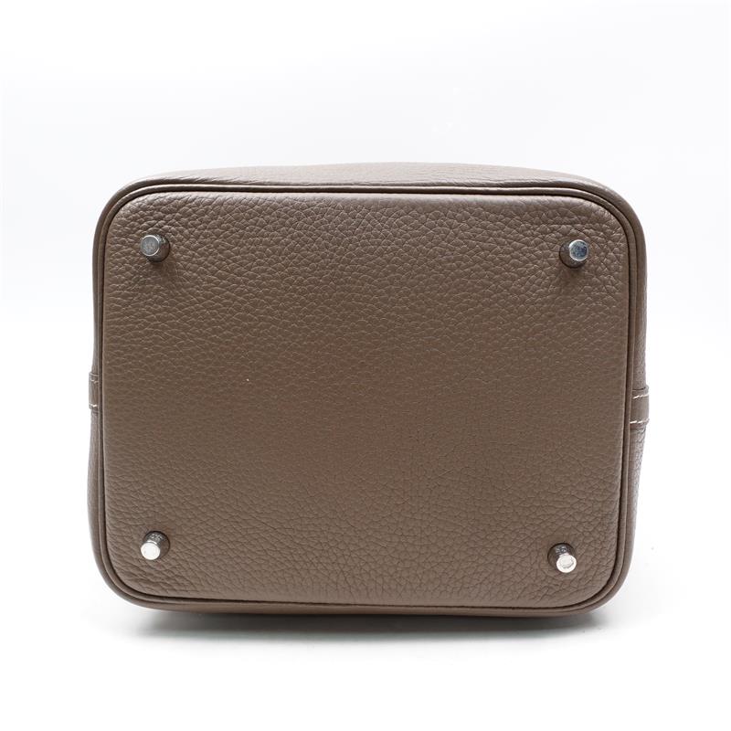 Pre-owned Hermes Grey Picotion 22 Calfskin Tote Bag-HZ
