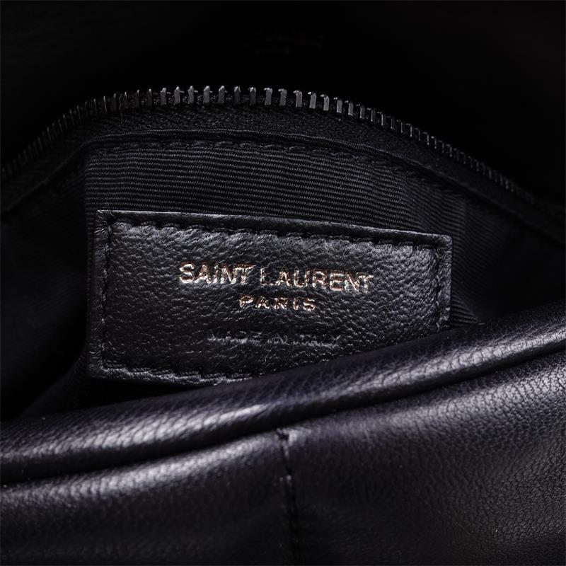 Pre-owned Saint Laurent Black Puffer Lambskin Shoulder Bag