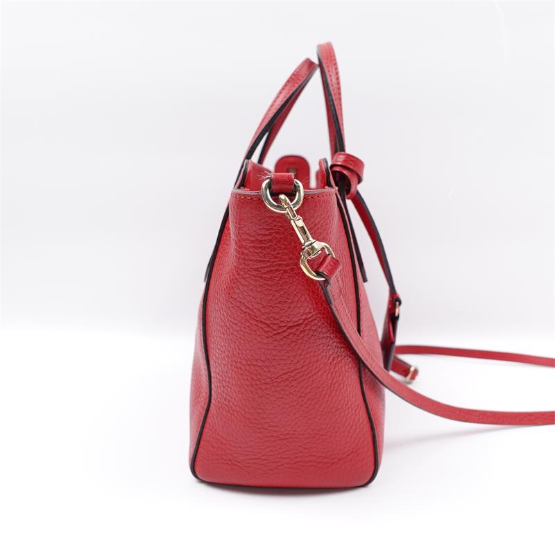 【DEAL】Pre-owned Gucci Red Calfskin Shoulder Bag