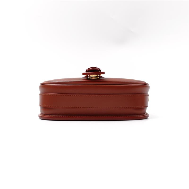 Pre-owned Dior Brown Bobby Calfskin Shoulder Bag