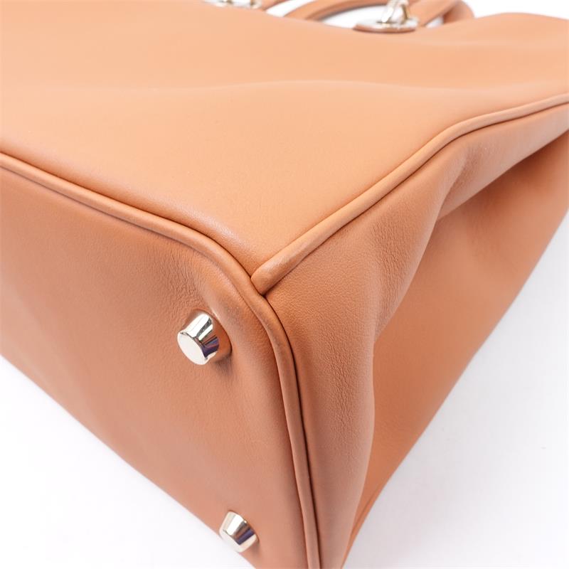 Pre-owned Dior Vip Brown Calfskin Tote