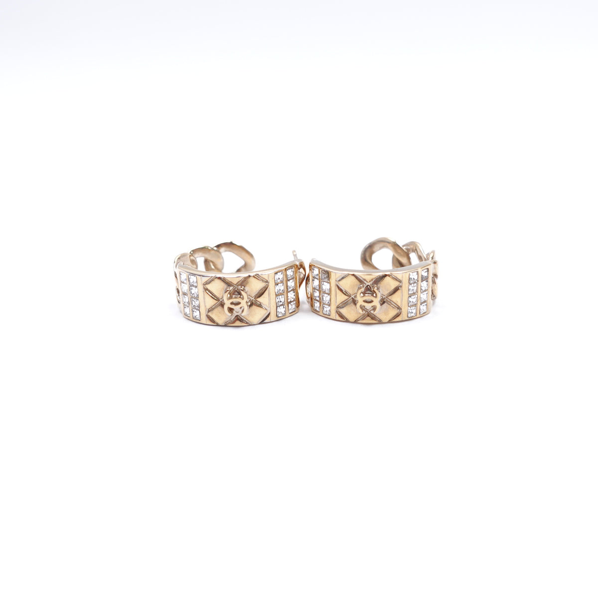 Pre-Owned Chanel Gold Metal Earrings T10398420