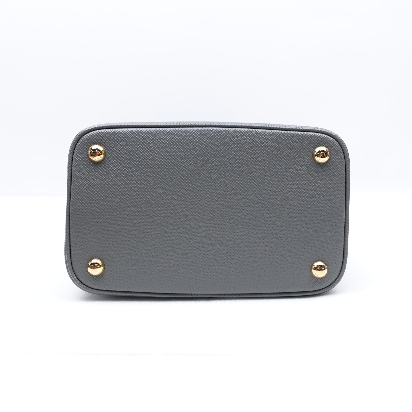 Pre-owned Prada Panier Grey Calfskin Shoulder Bag